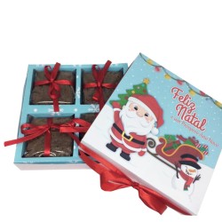 "Arquivo Caixa Natal para Brownie: Presentes Festivos com Estilo Único