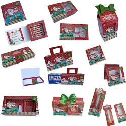 "Kit de arquivos Natal Vermelho: Encante com Presentes Personalizados"